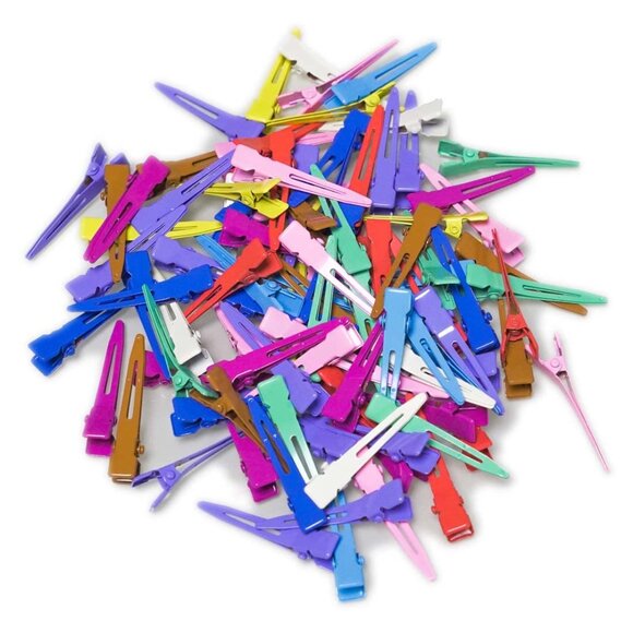 Assorted Color Alligator Curl Clips 100 Pack Hair Styling Accessories - Picture 7 of 7